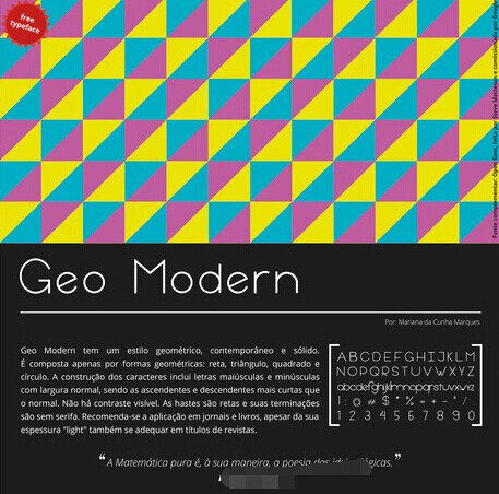 GeoModern字体
