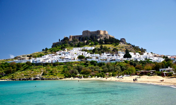 唯美希腊爱琴海风景图片