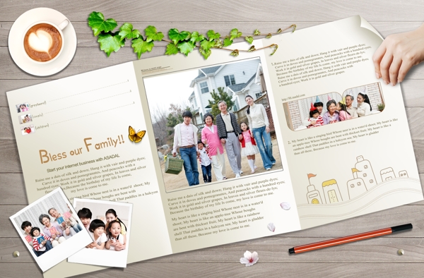 韩国家庭生活画册图片