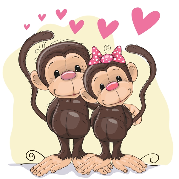 情侣猴子