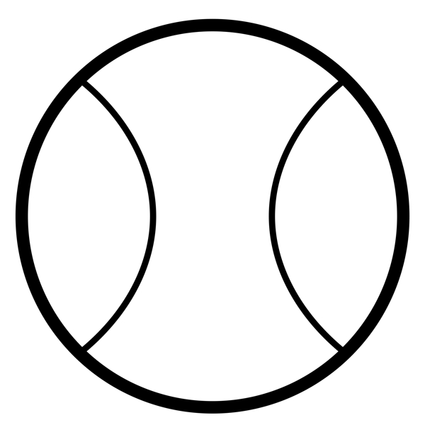 黑色圆弧网球元素