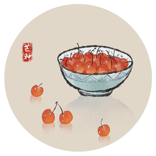 芒种樱桃夏季水果24节气鲜果