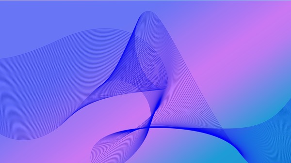 抽象波浪线紫色背景图片