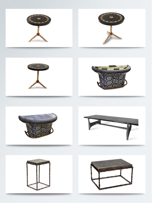 中国风古典木质桌椅图