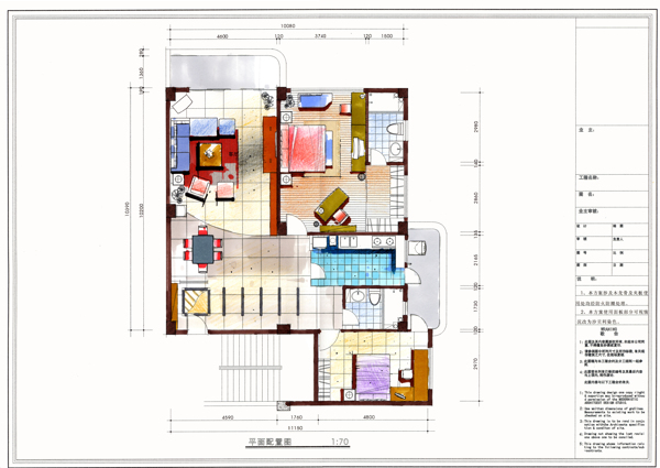 家装平面图手绘图片