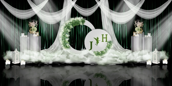 迷雾森林婚礼主题效果图设计
