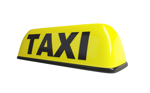 黄色出租车牌子图片