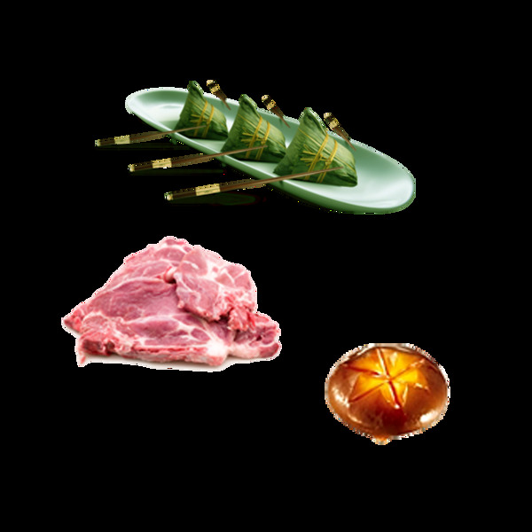 肉和粽子高清素材