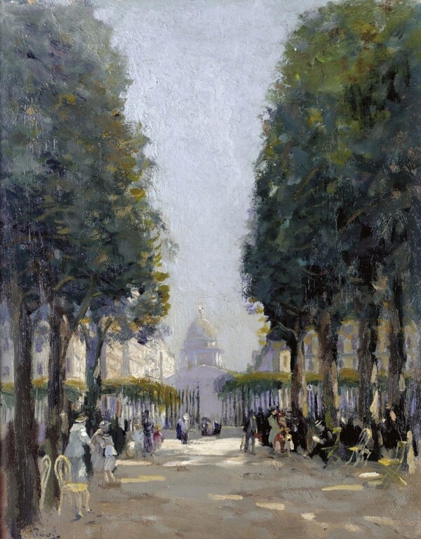 ElieAnatolPavilParisatSummer.jpeg画家风景画静物油画建筑油画装饰画