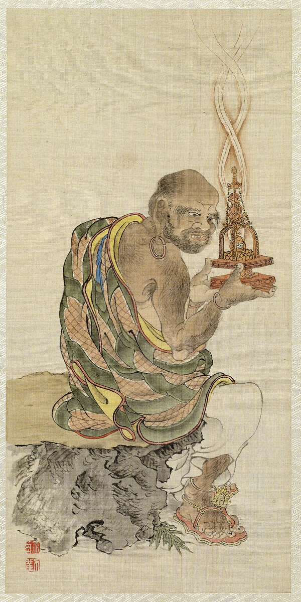 十六罗汉图之第四尊者苏频陀图片