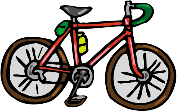 自行车交通工具矢量素材EPS格式0074