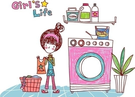 女生的生活GirlsLife洗衣服图片