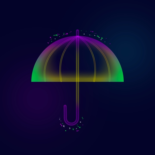 光感效果保护伞元素