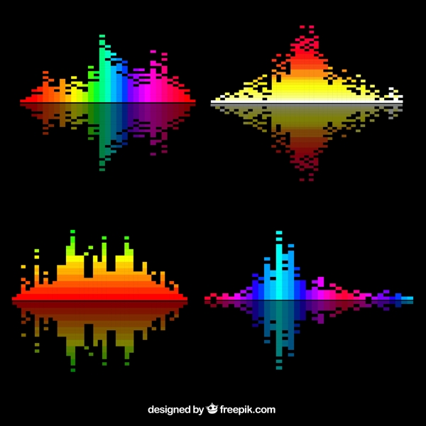 几种彩色声波