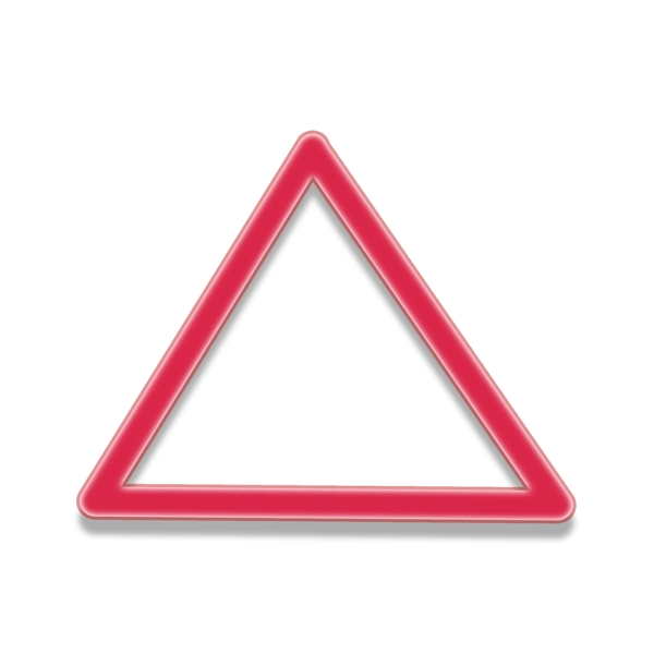 红色三角框架