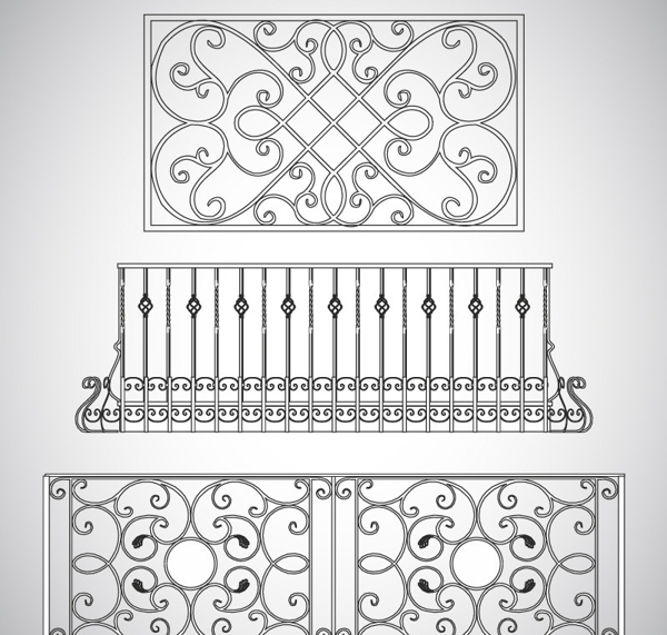 铁艺矢量素材图片