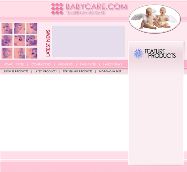 婴儿教育机构网页模板