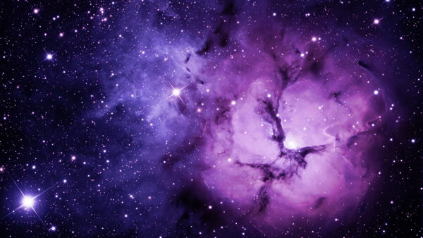 紫色的星空