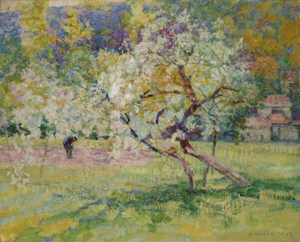 VictorCharretonBloomingTrees画家风景画静物油画建筑油画装饰画