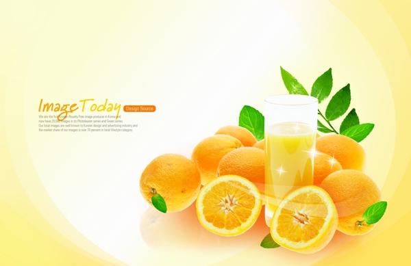 橙汁广告psd源文件