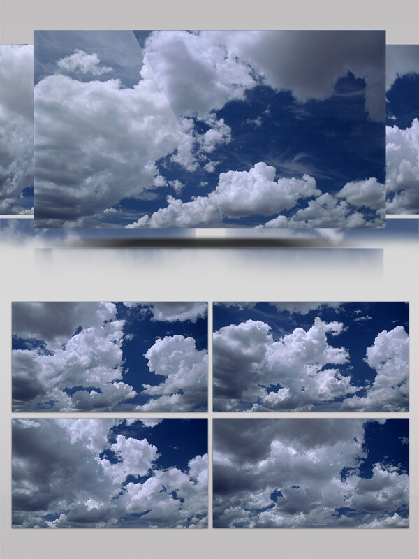 天空白云高清实拍视频素材
