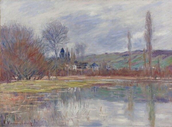 ClaudeMonetTheSpringatVetheuil1881.jpeg画家风景画静物油画建筑油画装饰画