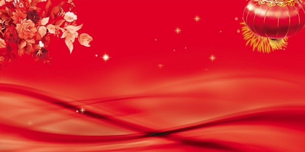 喜庆红色新年中国背景