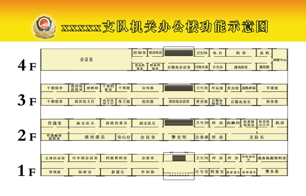 支队机关办公楼功能示意图图片