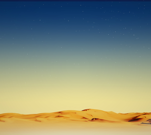 夜晚星空沙漠
