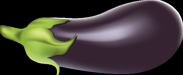 紫色茄子png元素