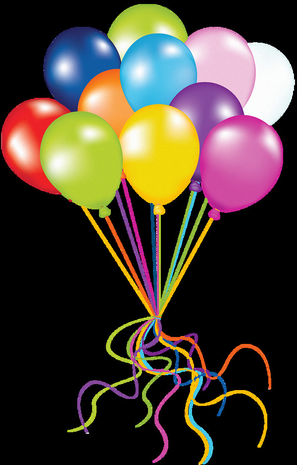 各种彩色漂亮彩色气球免抠png透明素材