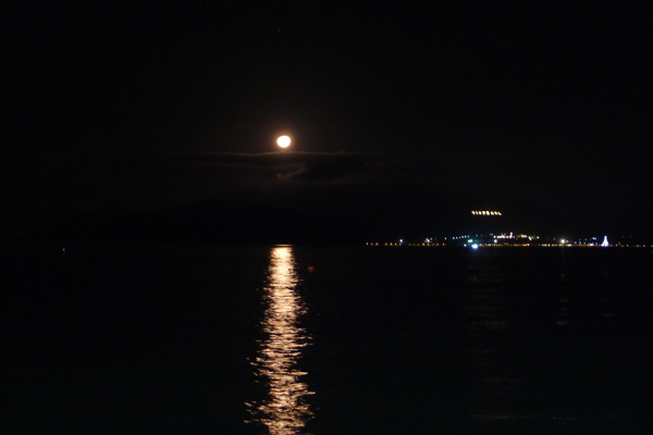 芽庄竹岛的月亮图片