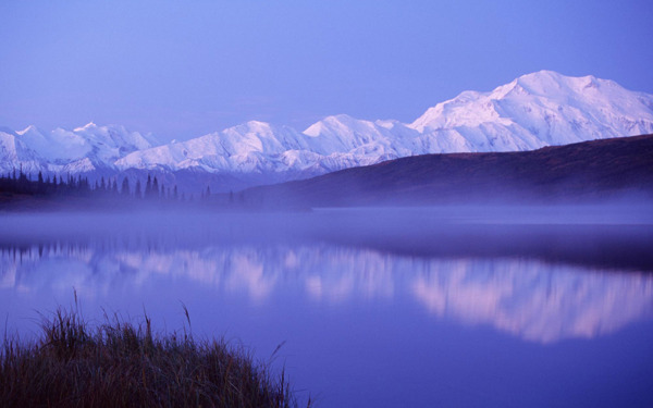 美国阿拉斯加美丽的湖光山色风景