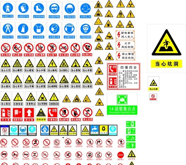 各类警示标志