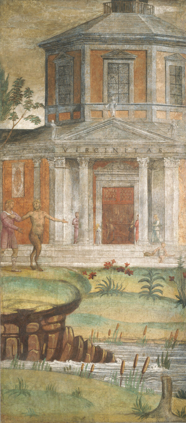 BernardinoLuiniMilanese画家古典画古典建筑古典景物装饰画油画