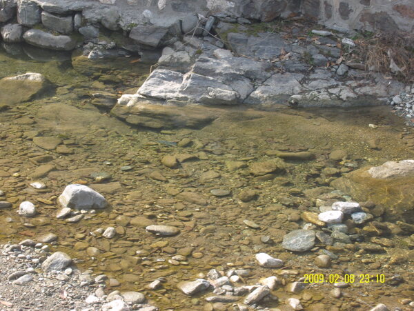 小溪石头清水小河