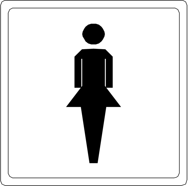 女厕所标识图片