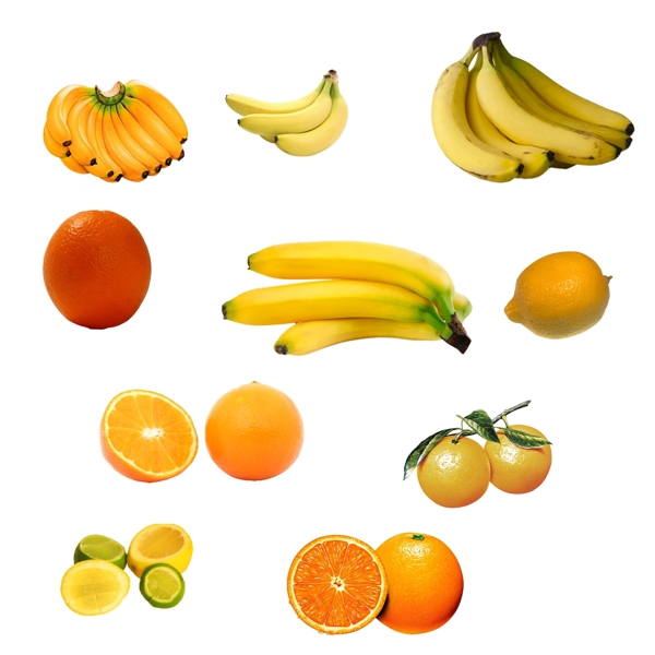 香蕉橙子图片