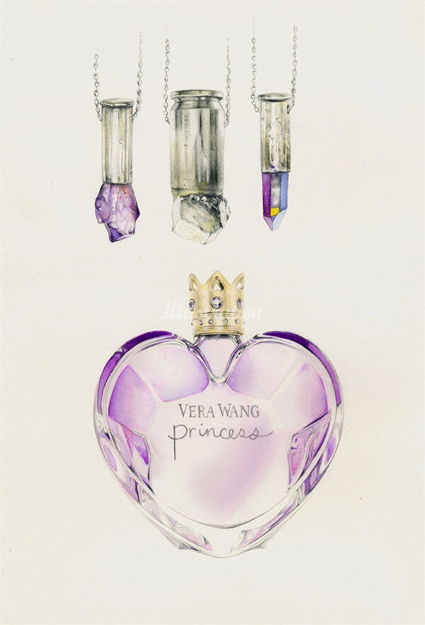 紫色香水设计图