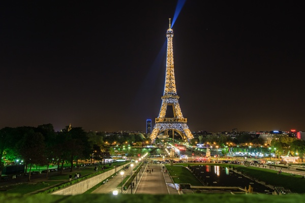 巴黎战神广场夜景图片
