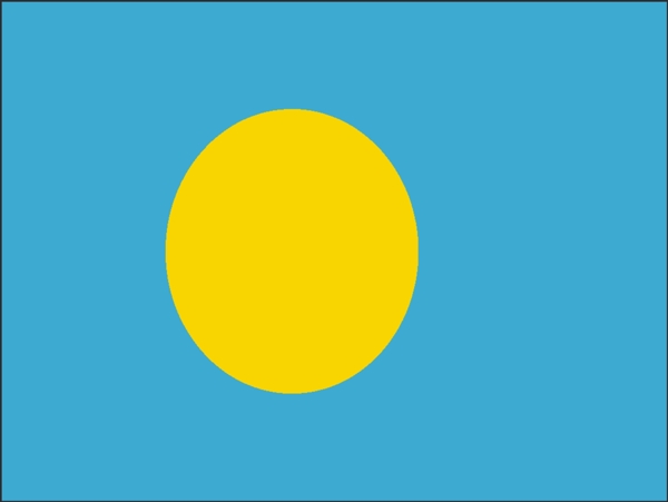 矢量帕劳国旗