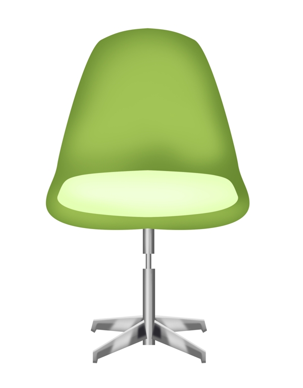 创意绿色台灯椅子