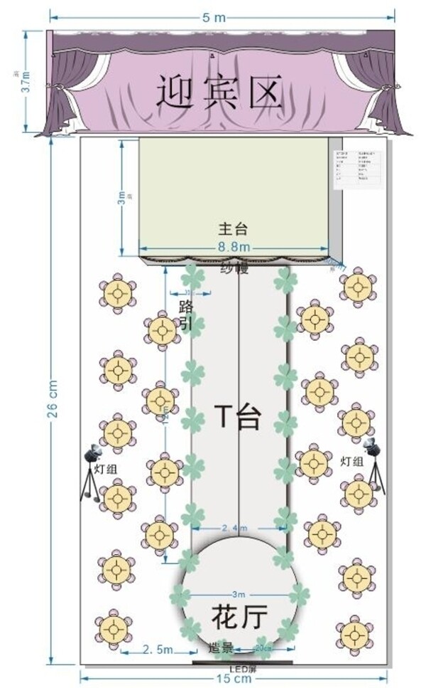 婚庆平面图