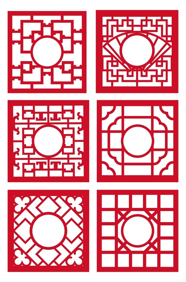 中式古典镂空花纹图片