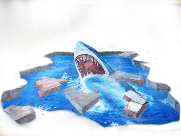 3D手绘鲨鱼