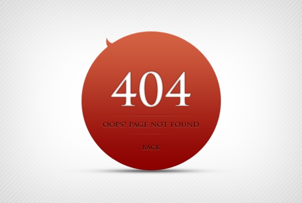 404页面PSD源文件下载
