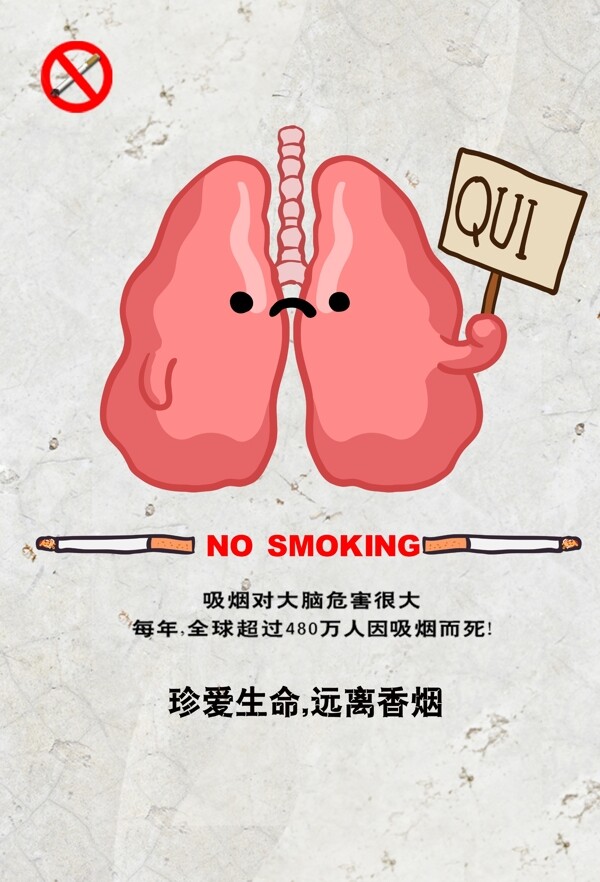 吸烟者肺