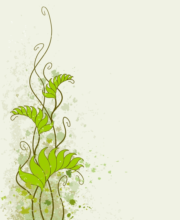 植物花纹素材背景设计