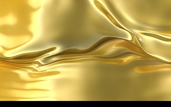 高清晰丝绸背景金壁辉煌金色黄金图片