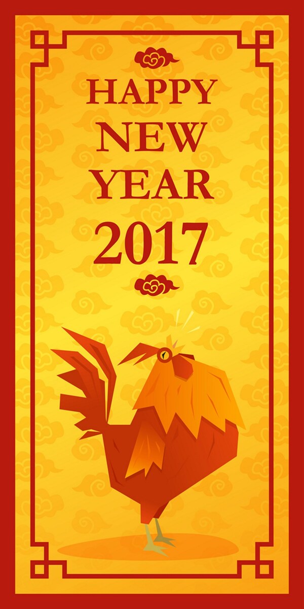 2017鸡年背景素材
